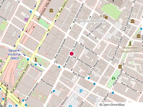 Location of Jiao Dim Sum Bar at 399 Rue Notre-Dame O, Montréal