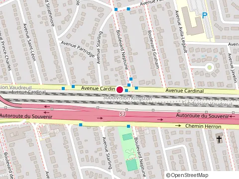 Location of Jmg Renovations at 2205 Cardinal Ave, Dorval