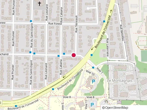Location of Joceline Gravel Cpa at 2155 Rue Bachand, Sherbrooke