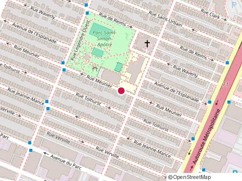 Location of John Caboto Academy at 8955 Meunier, Montréal