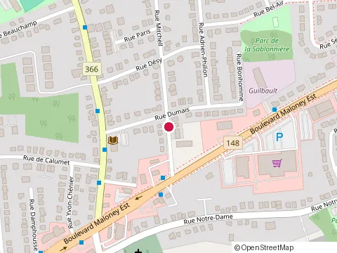 Location of Jorge Garage at 8 Rue Mitchell, Gatineau