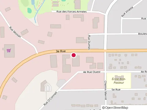 Location of Jos Ste Croix & Fils Ltd at 877 3E Rue, Chibougamau