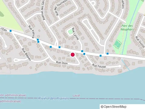 Location of Joudy'S Kitchen at Rue Dion, Laval