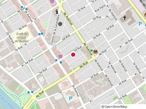 Location of Jsg Construction at 320 5E Rue, Québec
