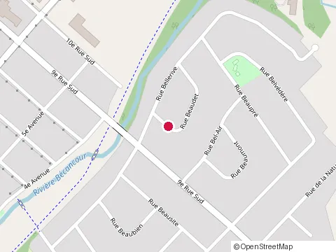 Location of Juste du Vrai Saladerie at 1329 Rue Beaudet, Thetford Mines