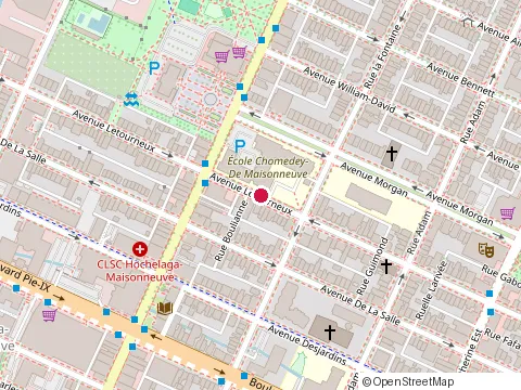 Location of Juste-Decks at 1858 avenue Letourneux, Montréal