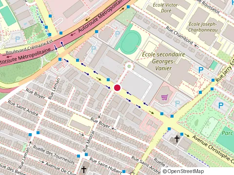 Location of Kandji Ba at 8330 Christophe-Colomb, Montréal