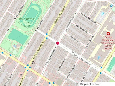 Location of Kavols Construction at 5886 avenue Decelles, Montréal