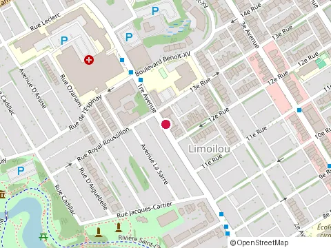 Location of Kebaberie Limoilou Izgara at 1238 1Re Av., Québec