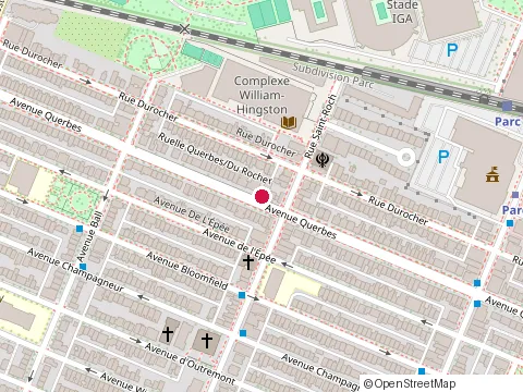 Location of Kevin’S Private Psych Ward at 7734 avenue Querbes, Montréal