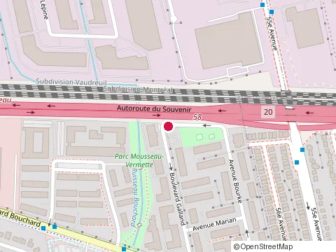 Location of Khoury Construction at 480 Bd Galland, Dorval