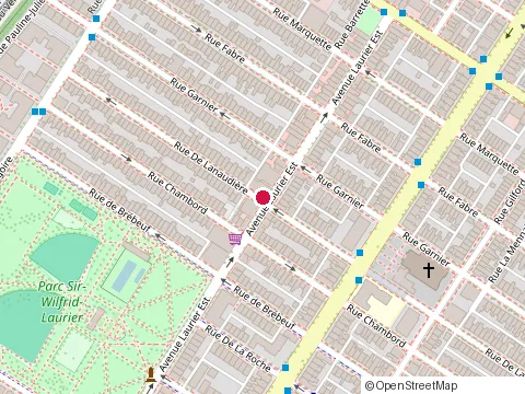 Location of Kinedispo at 823 Laurier Ave E, Montréal