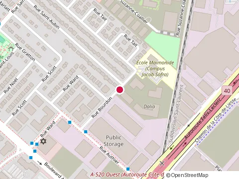 Location of Kingston Byers Inc. at 1956 Rue Bourdon, Saint-Laurent