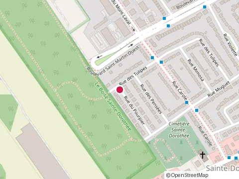 Location of Kinotech at 1029 Rue du Pourpier, Laval