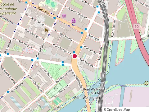 Location of Klar Vision Griffintown at 1120 Rue Wellington, Montréal