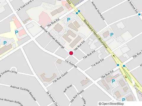 Location of Kmc Construction Inc. at 110 74E Rue E, Québec