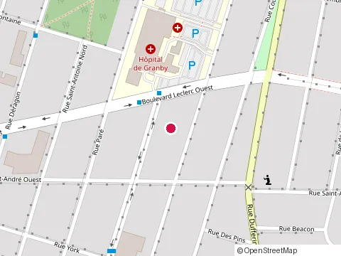 Location of Koliba des Arts at 203 St Andre O, Granby