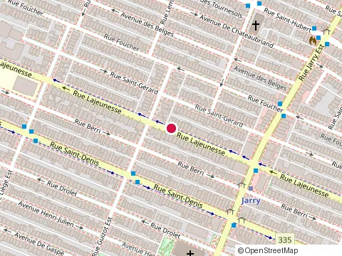 Location of Konstruluxe Inc. at 8177 Rue Lajeunesse, Montréal