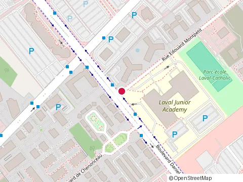 Location of Korabi Construction Inc. at 3105 Rue Édouard-Montpetit, Laval