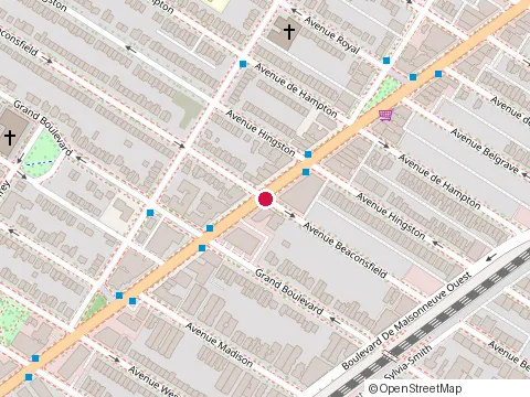 Location of Kosen Sushi at 6102 Sherbrooke West, Montréal