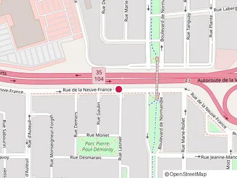 Location of Kragen Construction Inc. at 480 Rue de la Neuve France, Saint-Jean-sur-Richelieu