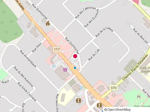 Location of Krèmecébon at 1405 Bd de Sainte-Adèle, Sainte-Adèle