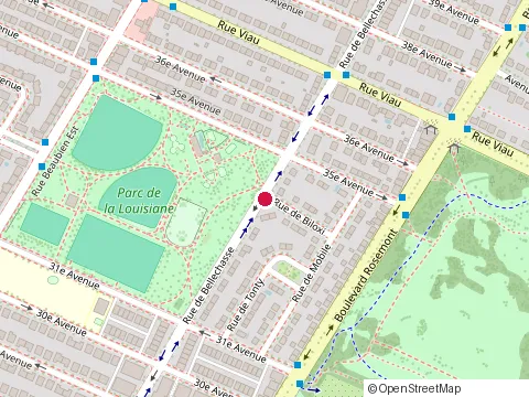 Location of Kronish Syd Insurance at 4780 Rue de Bellechasse, Montréal