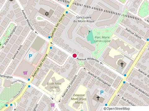 Location of Ksh Development at 6010 avenue Wilderton, Montréal