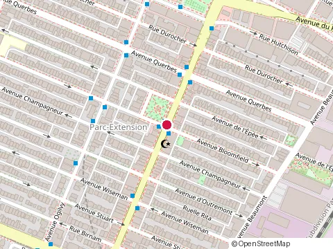 Location of Kulcha King Restaurant at 634 Rue Jean-Talon O, Montréal