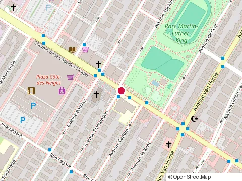 Location of Kum Mon Restaurant at 6565 Chemin de la Côte-des-Neiges, Montréal
