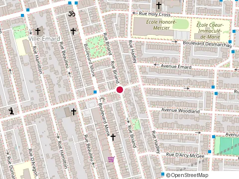 Location of Kurde Pizza at 6462 Rue Briand, Montréal
