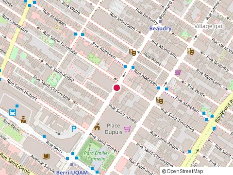 Location of l E S Financial Services at 2000 Rue Mansfield Suite 1800, Montréal