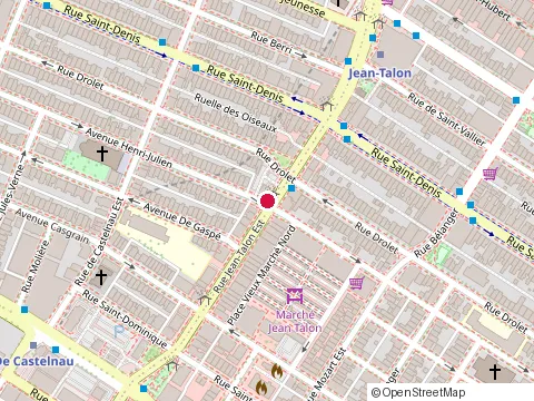 Location of l.d. Fiscal Expert at 215 Rue Jean-Talon E, Montréal