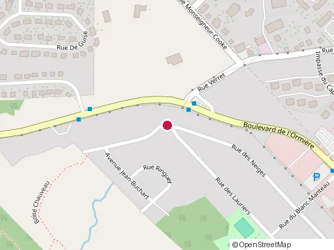Location of l'Abc de l'Arbre at 11155 Rue des Lauriers, Québec