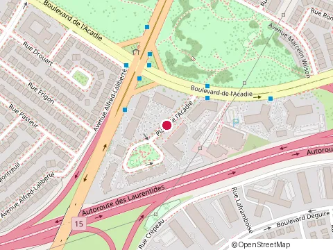 Location of l'Academie d'Échecs du Gambit du Roi Inc. at 1433-10050 Place de l'Acadie, Montréal