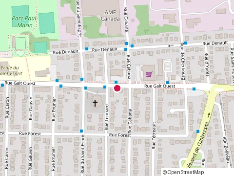 Location of l'Ardoise at 2250 Rue Galt O, Sherbrooke