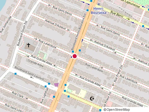 Location of l'Atelier Franglo at 10548 Rue Laverdure, Montréal