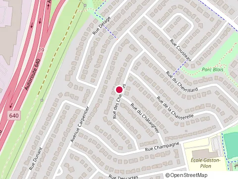 Location of l'Atelier Ssm at 1522 Avenue des Chenaies, Boisbriand