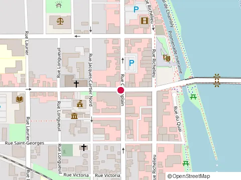 Location of l'Ébène Restaurant at 56 Rue Saint-Jacques, Saint-Jean-sur-Richelieu