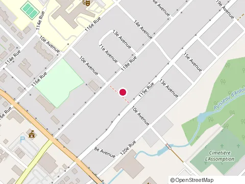 Location of l'Empreinte C at 11895 boulevard Lacroix, Saint-Georges