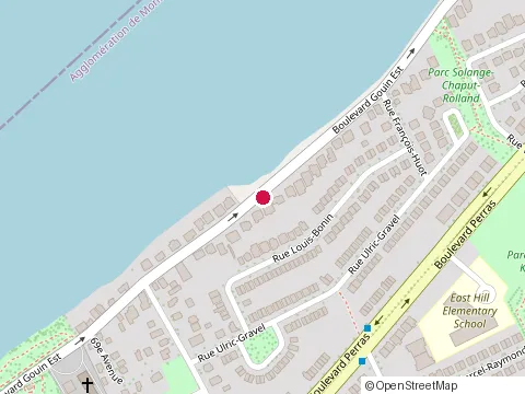 Location of l'Entrepôt du Cabanon at 10270 boulevard Gouin E, Montréal
