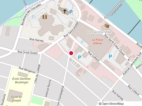 Location of l'Escale du Routard at 570 Rue Harvey O, Alma