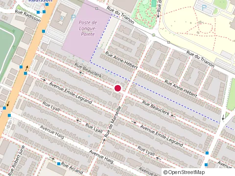 Location of l'Escale Pour Elle at 3345 Rue Beauclerk, Montréal