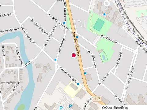 Location of l'Excellence at 45 Rue Saint-Georges, Saint-Jérôme