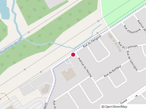 Location of l'Oasis School at 1550 Rue du Perigord, Québec