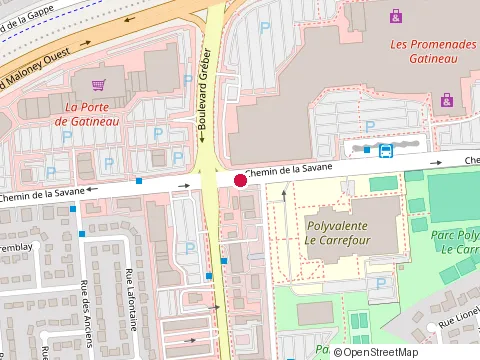 Location of l'Oncle Ho Restaurant at 203 Bd Gréber, Gatineau