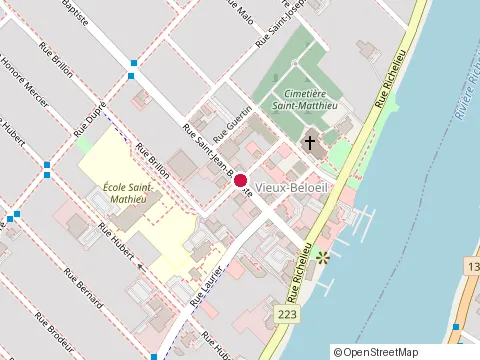 Location of l'Orléanaise at 66 Rue Saint-Jean-Baptiste, Beloeil
