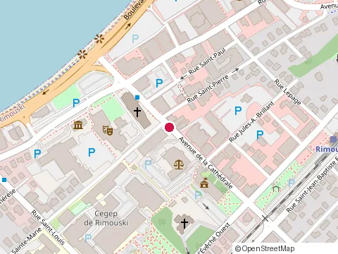 Location of l'Unique Sushi at 162 avenue de la Cathédrale, Rimouski