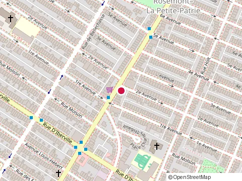 Location of la Basanerit at 2609 boulevard Rosemont, Montréal