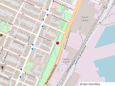 Location of la Belle Province at 3855 St Catherine St E, Montréal